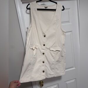 Beige/cream corduroy dress!